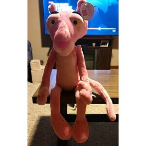 Rare Vintage Jumbo Poseable 24” Plush Pink Panther Mercury Promotions New w/ Tag